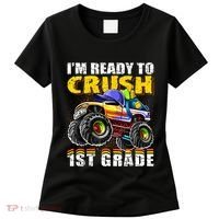 Im Ready To Crush 1st Grade Monster Truck Backpack Back To School Women's T-Shirt thumb 0