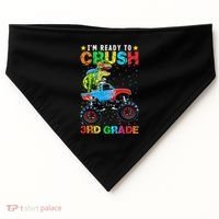Im Ready To Crush 3rd Grade Monster Truck Dinosaur USA-Made Doggie Bandana thumb 0