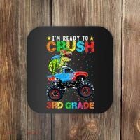 Im Ready To Crush 3rd Grade Monster Truck Dinosaur Coaster thumb 0