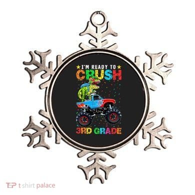 Im Ready To Crush 3rd Grade Monster Truck Dinosaur Ornament