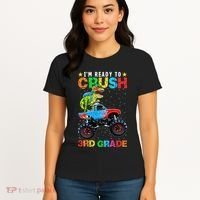 Im Ready To Crush 3rd Grade Monster Truck Dinosaur Women's T-Shirt thumb 4