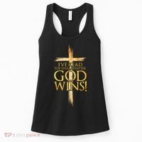 IVe Read The Final Chapter God Wins Christian Faith Cross Women's Tank Top thumb 0