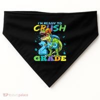 Im Ready To Crush 2nd Grade T Rex Dinosaur Back To School USA-Made Doggie Bandana thumb 0