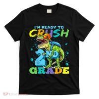 Im Ready To Crush 2nd Grade T Rex Dinosaur Back To School T-Shirt thumb 0