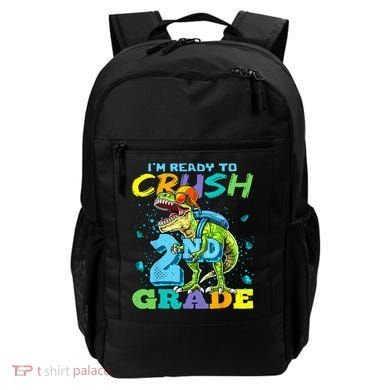Im Ready To Crush 2nd Grade T Rex Dinosaur Back To School Backpack