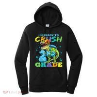 Im Ready To Crush 2nd Grade T Rex Dinosaur Back To School Women's Hoodie thumb 0