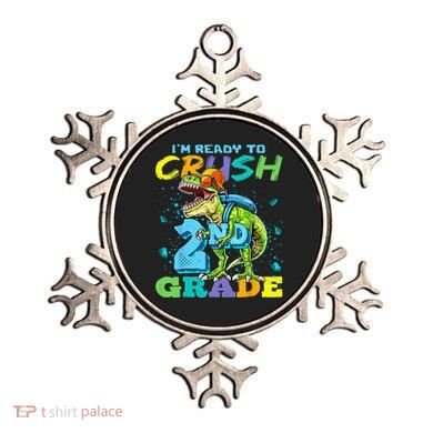 Im Ready To Crush 2nd Grade T Rex Dinosaur Back To School Ornament