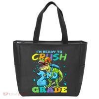 Im Ready To Crush 2nd Grade T Rex Dinosaur Back To School Tote Bag thumb 0