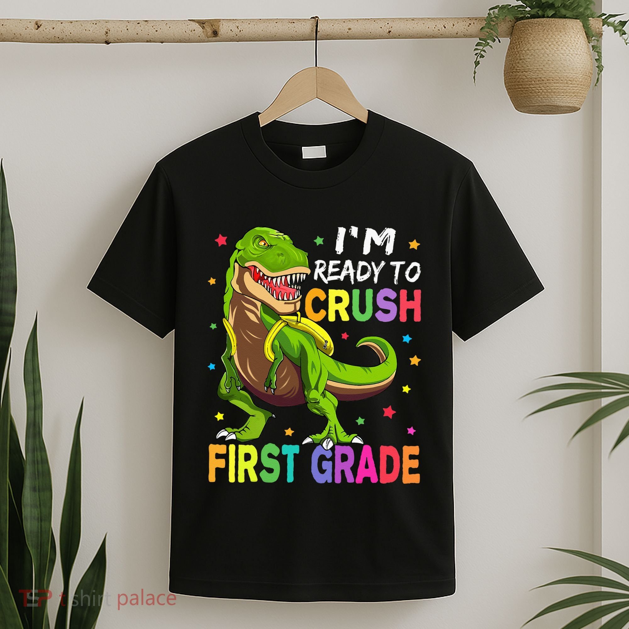 I'm Ready To Crush 1st Grade Dinosaur Back To School T-Shirt