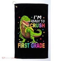 I'm Ready To Crush 1st Grade Dinosaur Back To School Golf Towel thumb 0