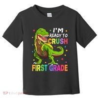 I'm Ready To Crush 1st Grade Dinosaur Back To School Toddler T-Shirt thumb 0