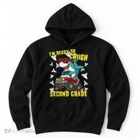 Im Ready To Crush Second Grade Shark Back To School Hoodie thumb 0