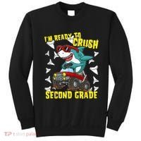 Im Ready To Crush Second Grade Shark Back To School Sweatshirt thumb 0