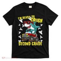 Im Ready To Crush Second Grade Shark Back To School T-Shirt thumb 0