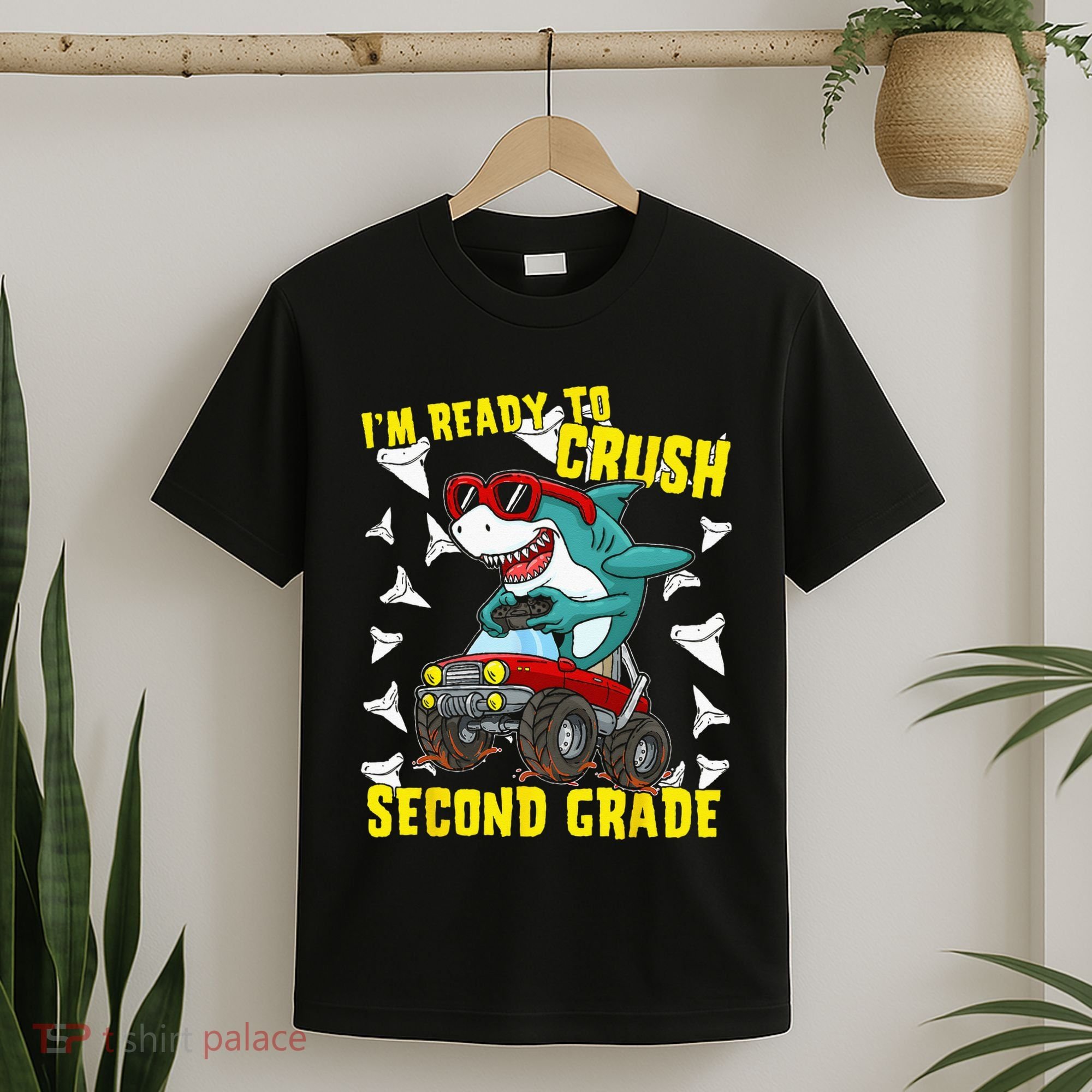 Im Ready To Crush Second Grade Shark Back To School T-Shirt