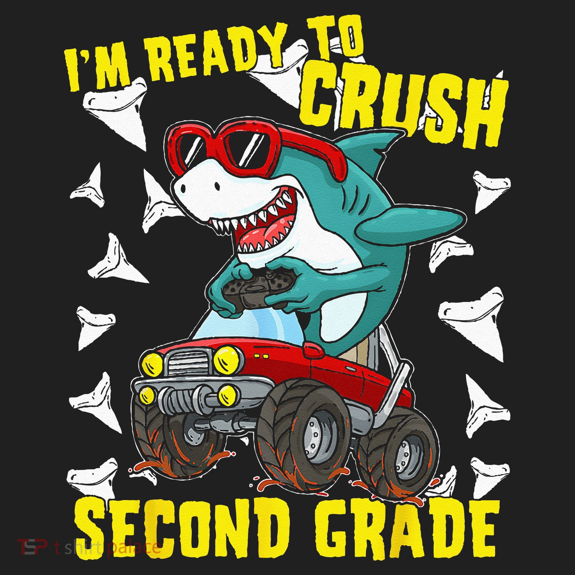 Im Ready To Crush Second Grade Shark Back To School Beanie