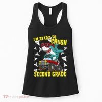 Im Ready To Crush Second Grade Shark Back To School Women's Tank Top thumb 0