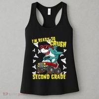 Im Ready To Crush Second Grade Shark Back To School Women's Tank Top thumb 3
