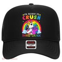 Im Ready To Crush Third Grade Funny Cute Unicorn Rainbow Hat thumb 0