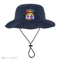 Im Ready To Crush Second Grade Funny Cute Unicorn Rainbow Bucket Hat thumb 0