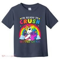 Im Ready To Crush Second Grade Funny Cute Unicorn Rainbow Toddler T-Shirt thumb 0