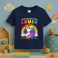 Im Ready To Crush Second Grade Funny Cute Unicorn Rainbow Toddler T-Shirt thumb 3