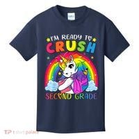 Im Ready To Crush Second Grade Funny Cute Unicorn Rainbow Kids T-Shirt thumb 0