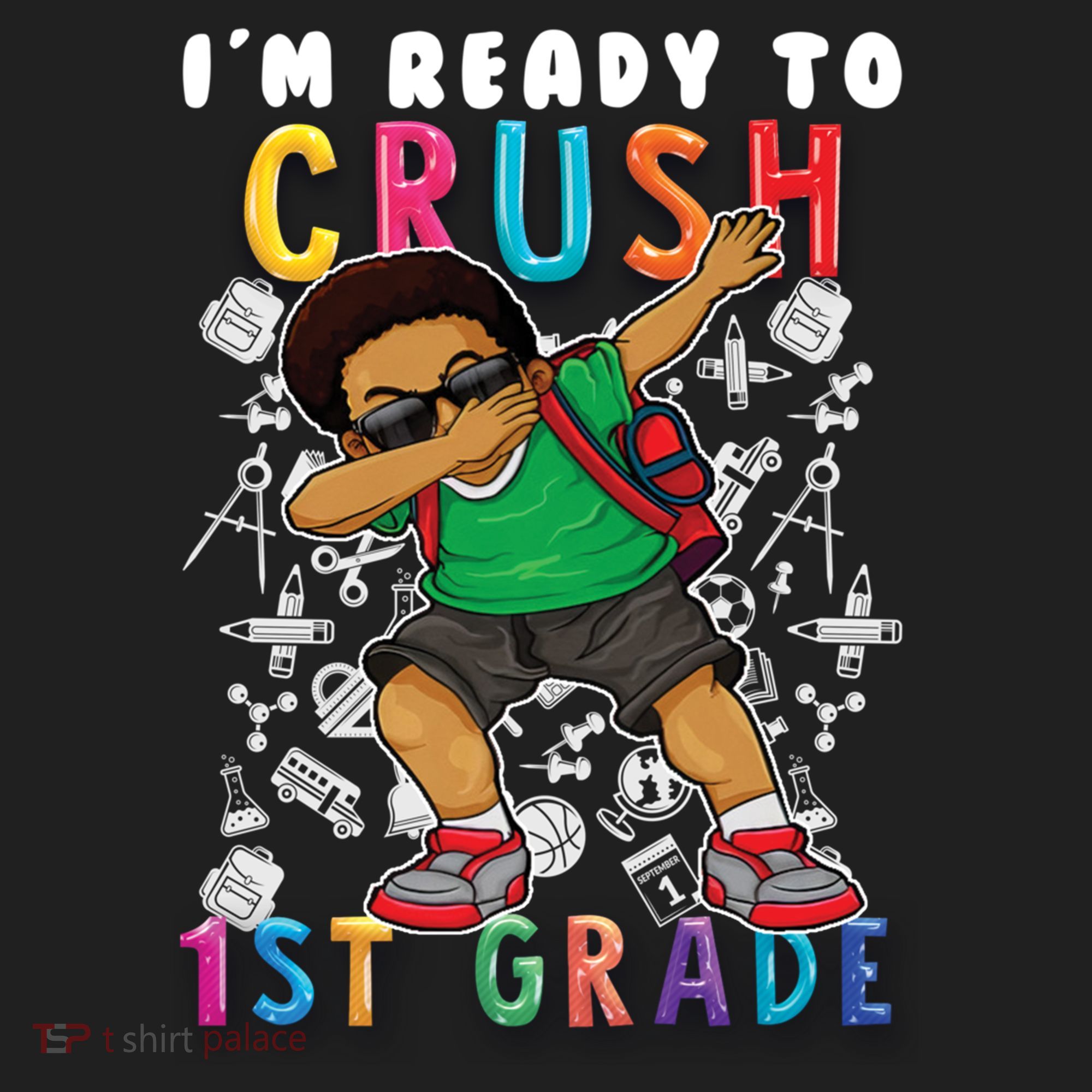 Im Ready To Crush 1St Grade Dabbing Afro Funny Gift Funny Gift Women's Sweatshirt