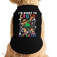 Im Ready To Crush 1St Grade Dabbing Afro Funny Gift Funny Gift Doggie Tank thumb 0