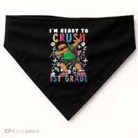Im Ready To Crush 1St Grade Dabbing Afro Funny Gift Funny Gift USA-Made Doggie Bandana thumb 0
