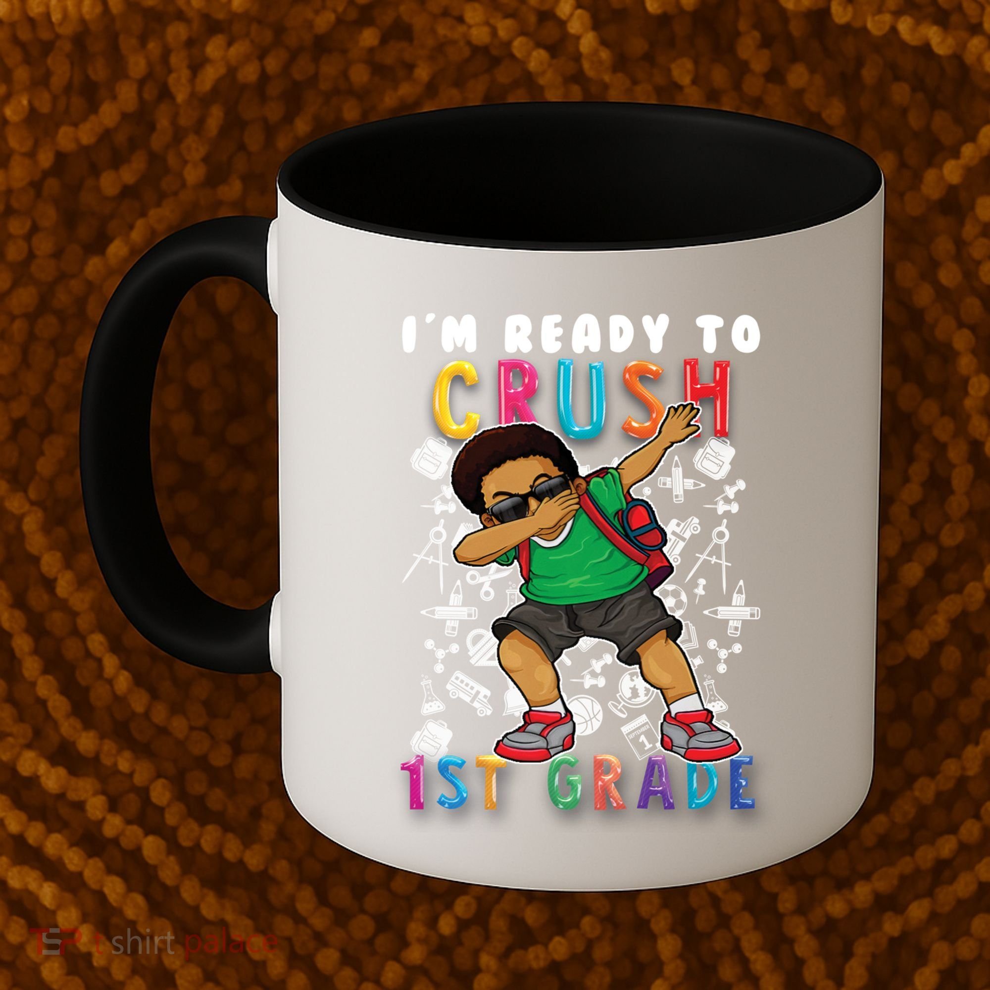 Im Ready To Crush 1St Grade Dabbing Afro Funny Gift Funny Gift Coffee Mug