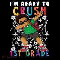 Im Ready To Crush 1St Grade Dabbing Afro Funny Gift Funny Gift Coffee Mug thumb 5