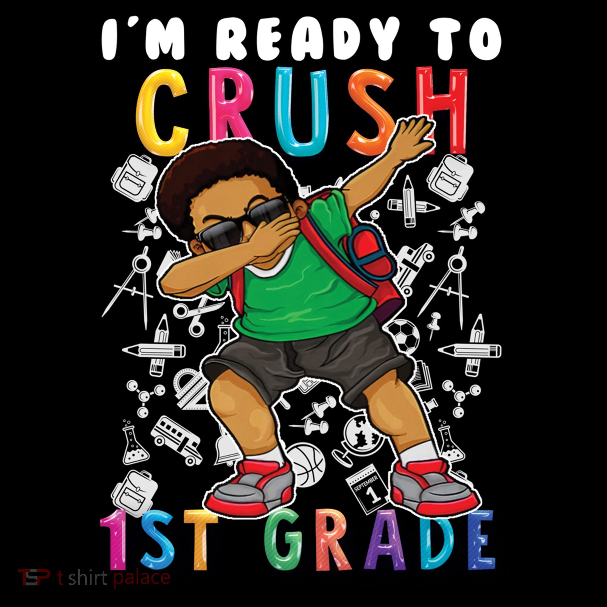 Im Ready To Crush 1St Grade Dabbing Afro Funny Gift Funny Gift Coffee Mug