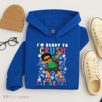 Im Ready To Crush 1St Grade Dabbing Afro Funny Gift Funny Gift Hoodie thumb 4
