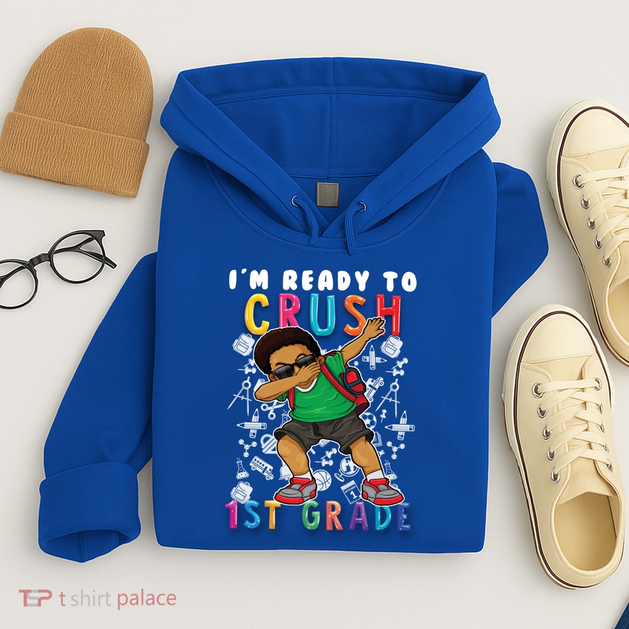 Im Ready To Crush 1St Grade Dabbing Afro Funny Gift Funny Gift Hoodie