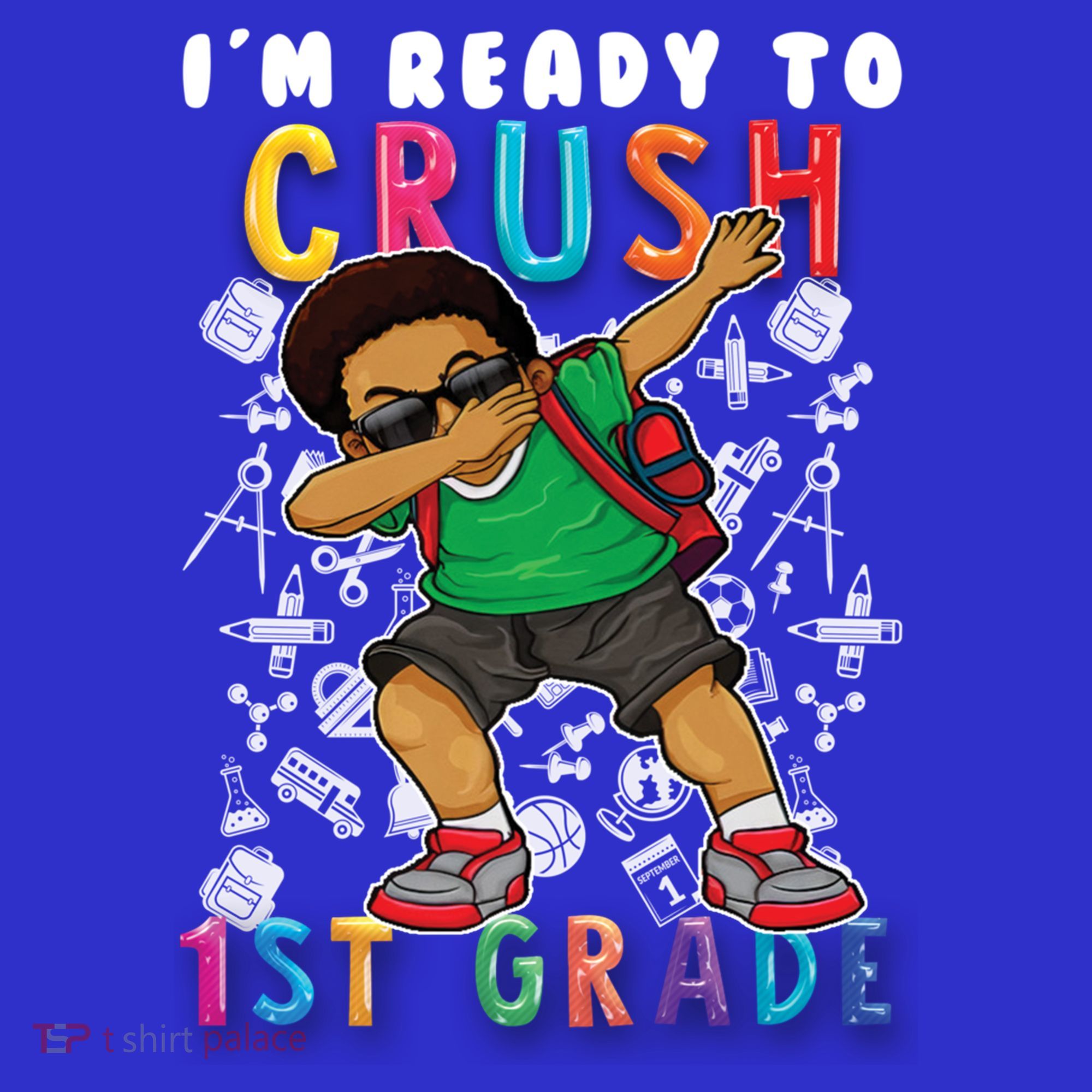 Im Ready To Crush 1St Grade Dabbing Afro Funny Gift Funny Gift Sweatshirt