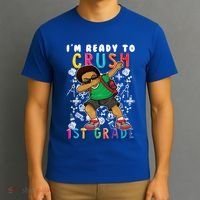 Im Ready To Crush 1St Grade Dabbing Afro Funny Gift Funny Gift T-Shirt thumb 3