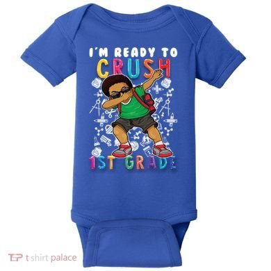 Im Ready To Crush 1St Grade Dabbing Afro Funny Gift Funny Gift Baby Bodysuit