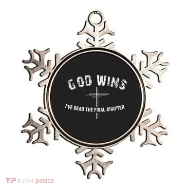 Ive Read The Final Chapter God Wins Ornament