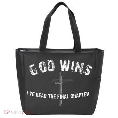 Ive Read The Final Chapter God Wins Tote Bag