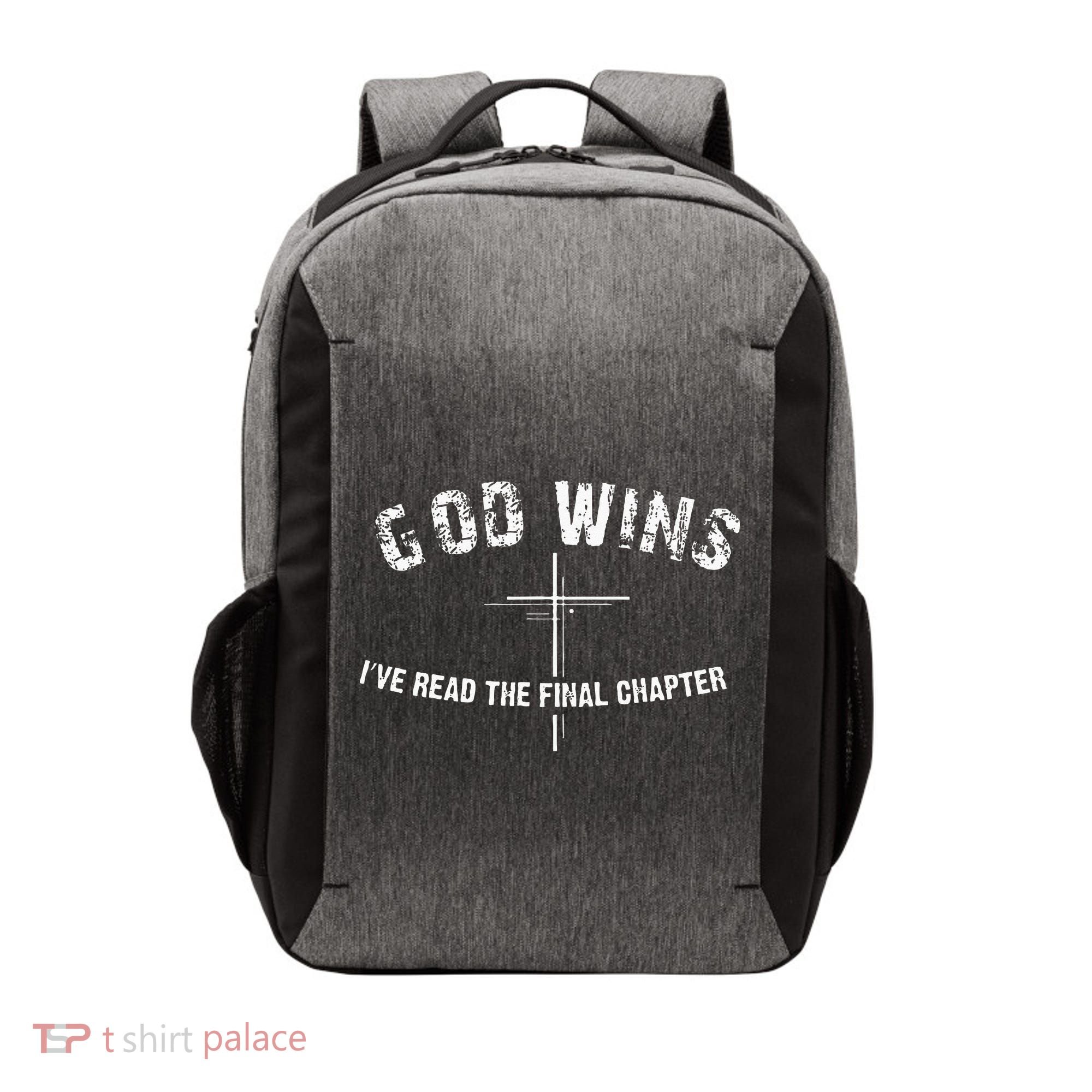 Ive Read The Final Chapter God Wins Vector Backpack