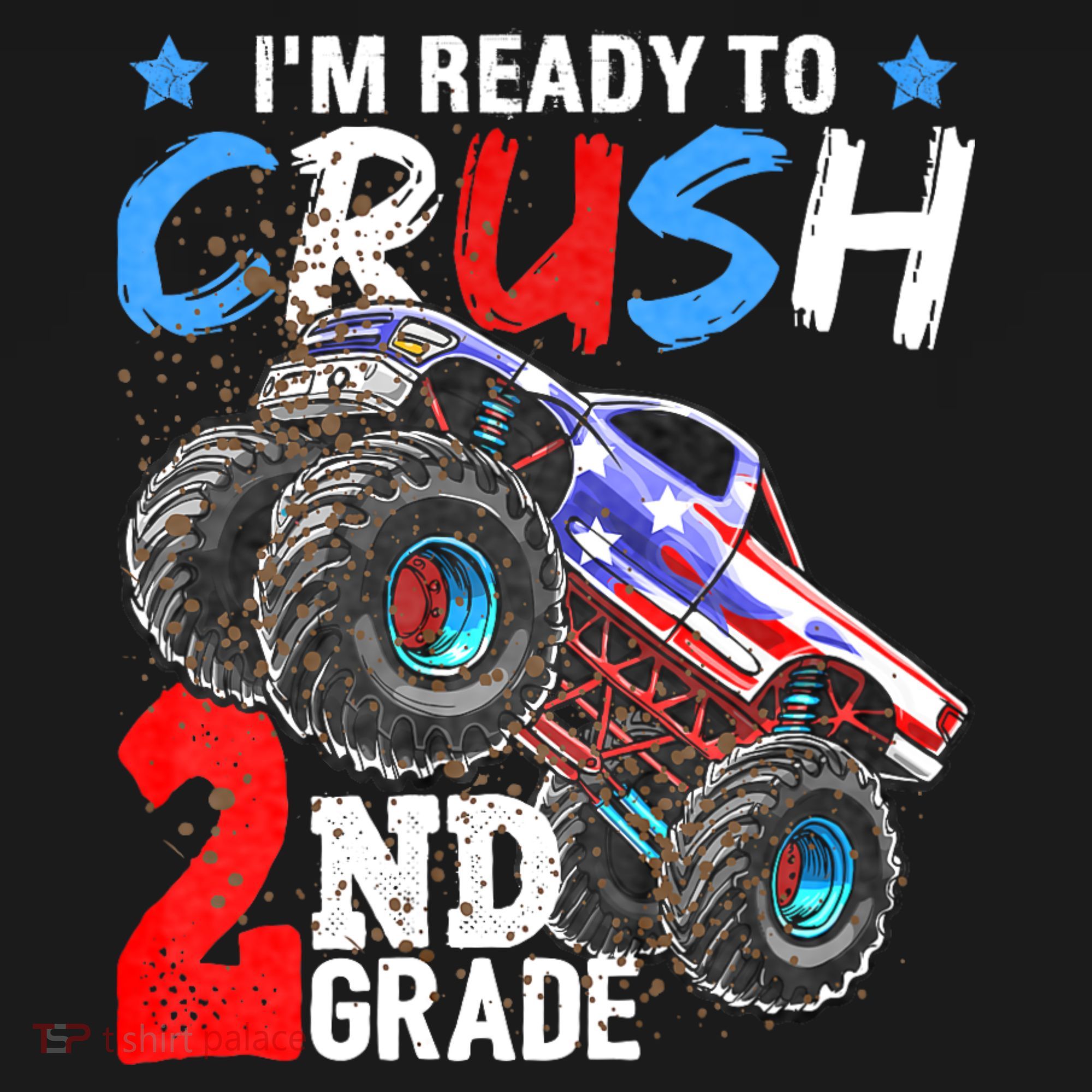 Im Ready To Crush 2nd Grade Monster Truck Back To School Hoodie