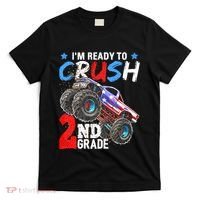 Im Ready To Crush 2nd Grade Monster Truck Back To School T-Shirt thumb 0