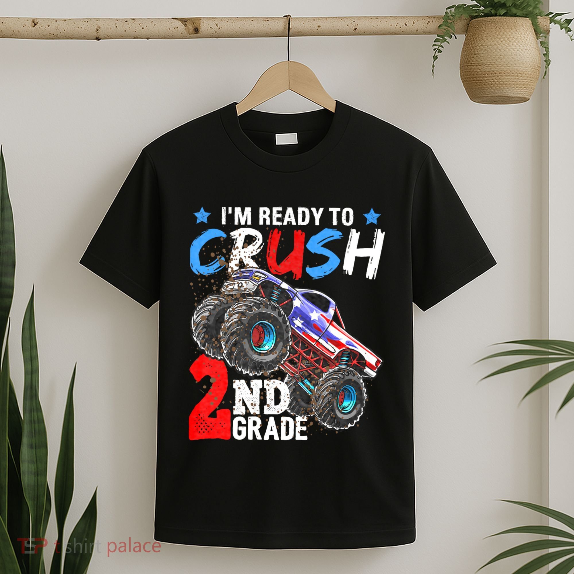 Im Ready To Crush 2nd Grade Monster Truck Back To School T-Shirt