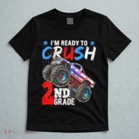 Im Ready To Crush 2nd Grade Monster Truck Back To School T-Shirt thumb 5