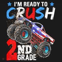 Im Ready To Crush 2nd Grade Monster Truck Back To School Tank Top thumb 6