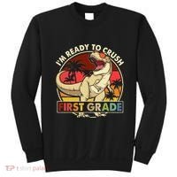 I'm Ready To Crush 1st grade Back To School Dinosaur Sweatshirt thumb 0