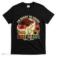 I'm Ready To Crush 1st grade Back To School Dinosaur T-Shirt thumb 0