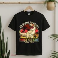 I'm Ready To Crush 1st grade Back To School Dinosaur T-Shirt thumb 2