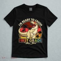I'm Ready To Crush 1st grade Back To School Dinosaur T-Shirt thumb 5